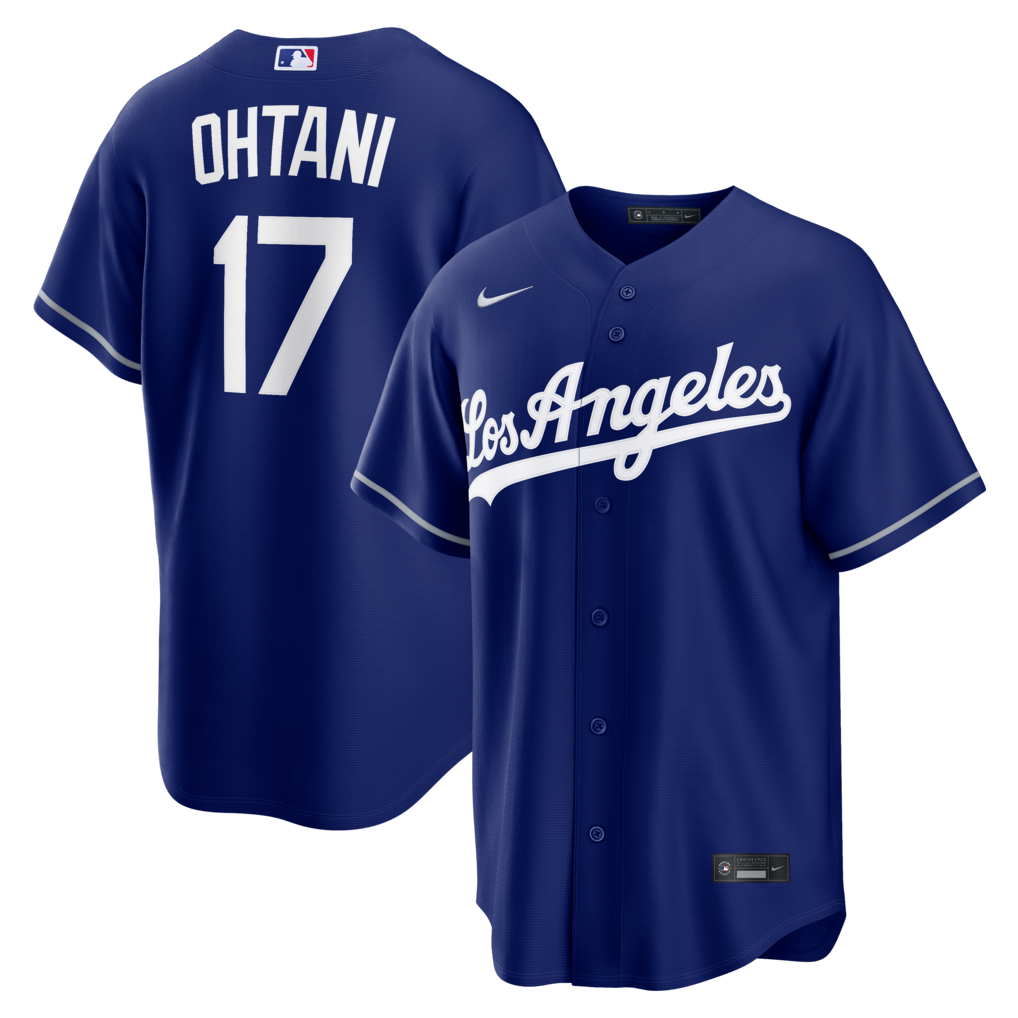 Los Angeles Dodgers Shohei Ohtani Nike Royal Blue Alternate Replica Stitched Baseball Jersey