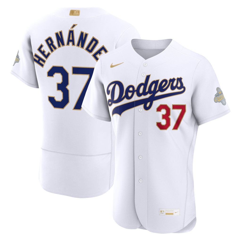 Los Angeles Dodgers Shohei Ohtani Nike White 2026 Gold Collection Kanji Stadium Stitched Baseball Jersey