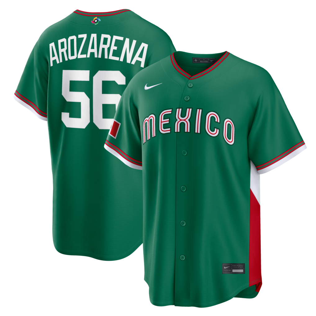 Mexico Baseball Randy Arozarena Nike Green 2026 World Baseball Classic Road Stadium Stitched Jersey