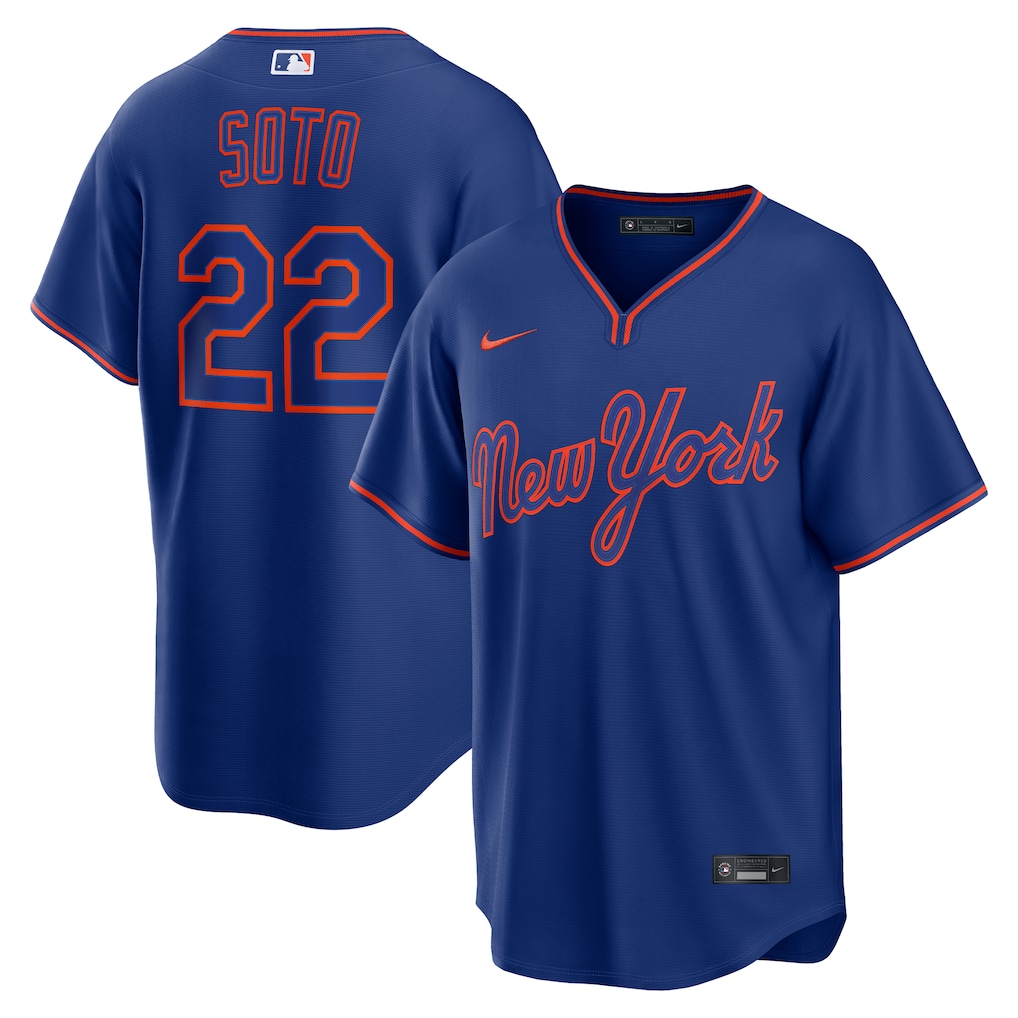 New York Mets Juan Soto Nike Royal Blue Alternate Stitched Baseball Jersey