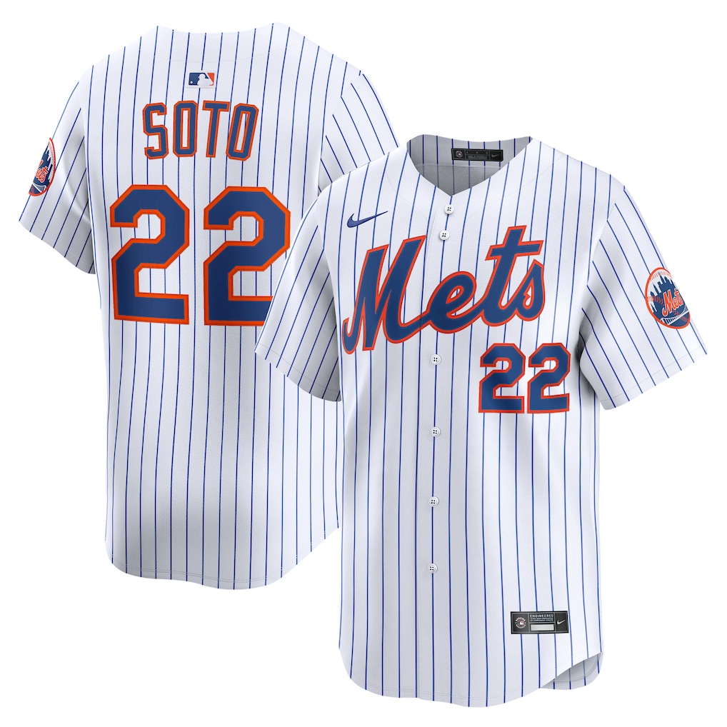 New York Mets Juan Soto Nike White Home Limited Stitched Baseball Jersey