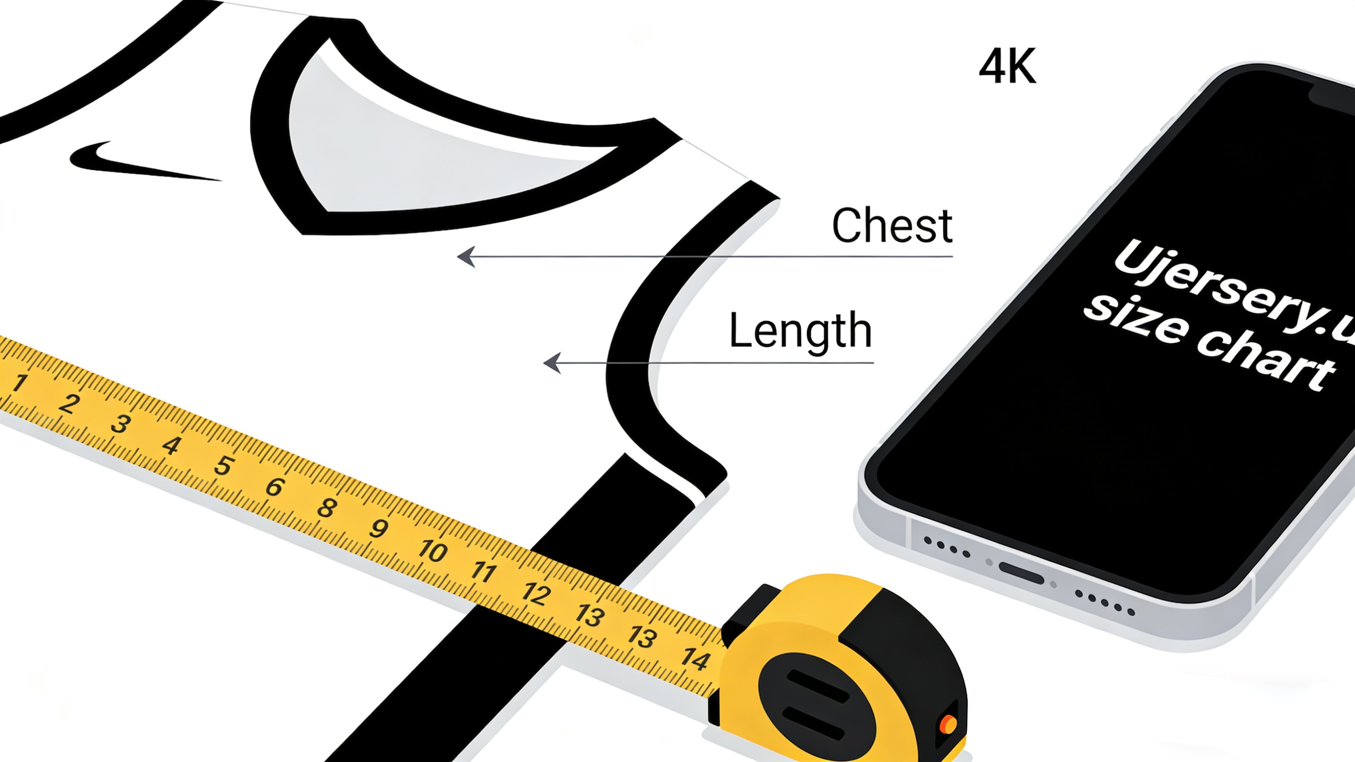 Illustration showing how to measure a basketball jersey for the perfect fit.