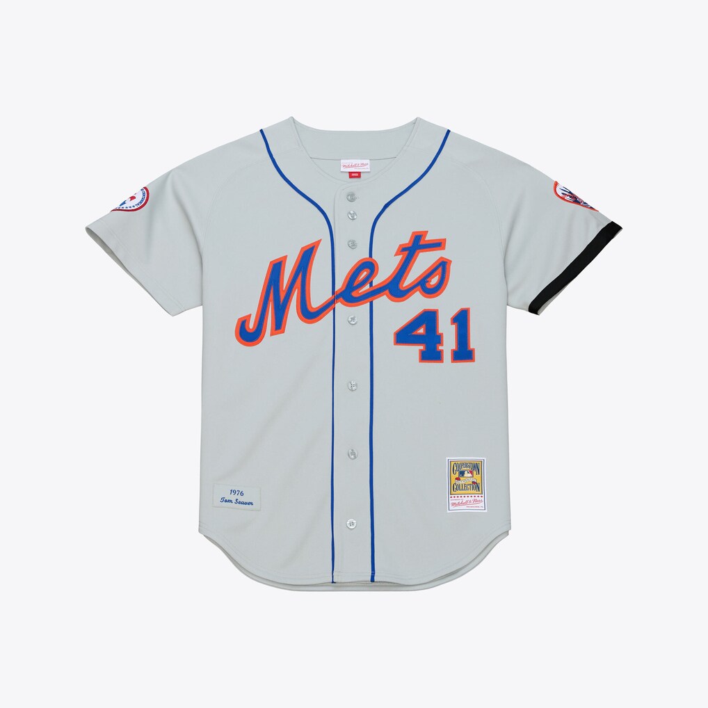 New York Mets Tom Seaver 1976 Mitchell and Ness Authentic Stitched Baseball Jersey