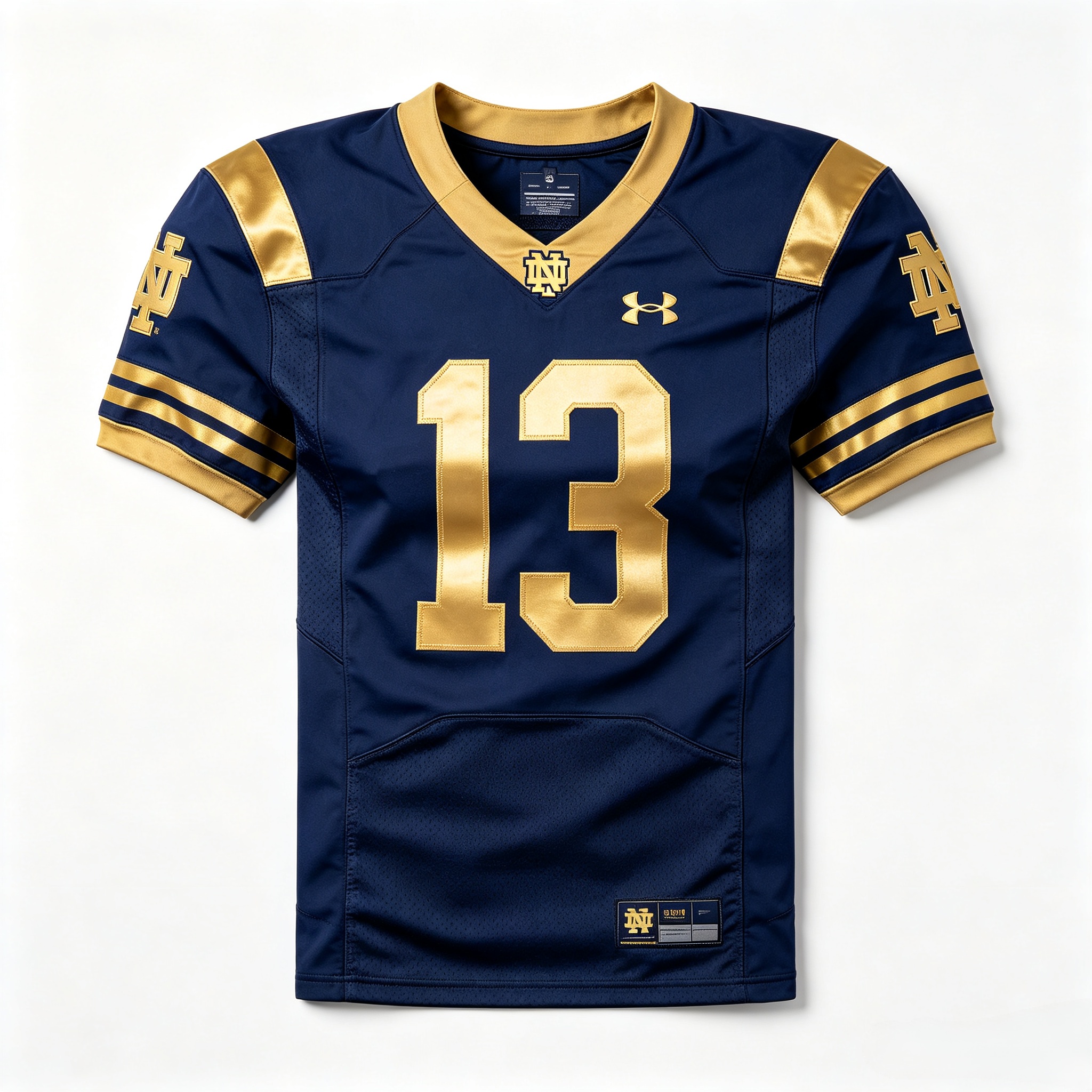 Notre Dame jersey gold and navy colors