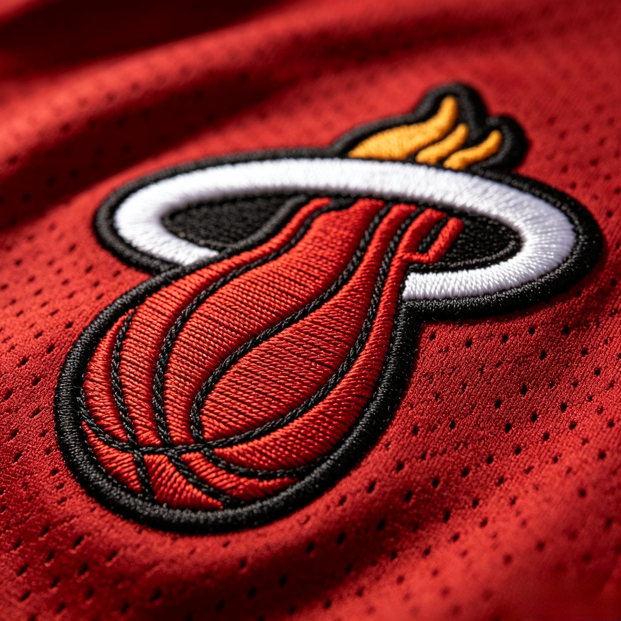 Miami Heat Jersey: Vice City Style and Beyond Guide 3 Precision stitching on Heat jersey