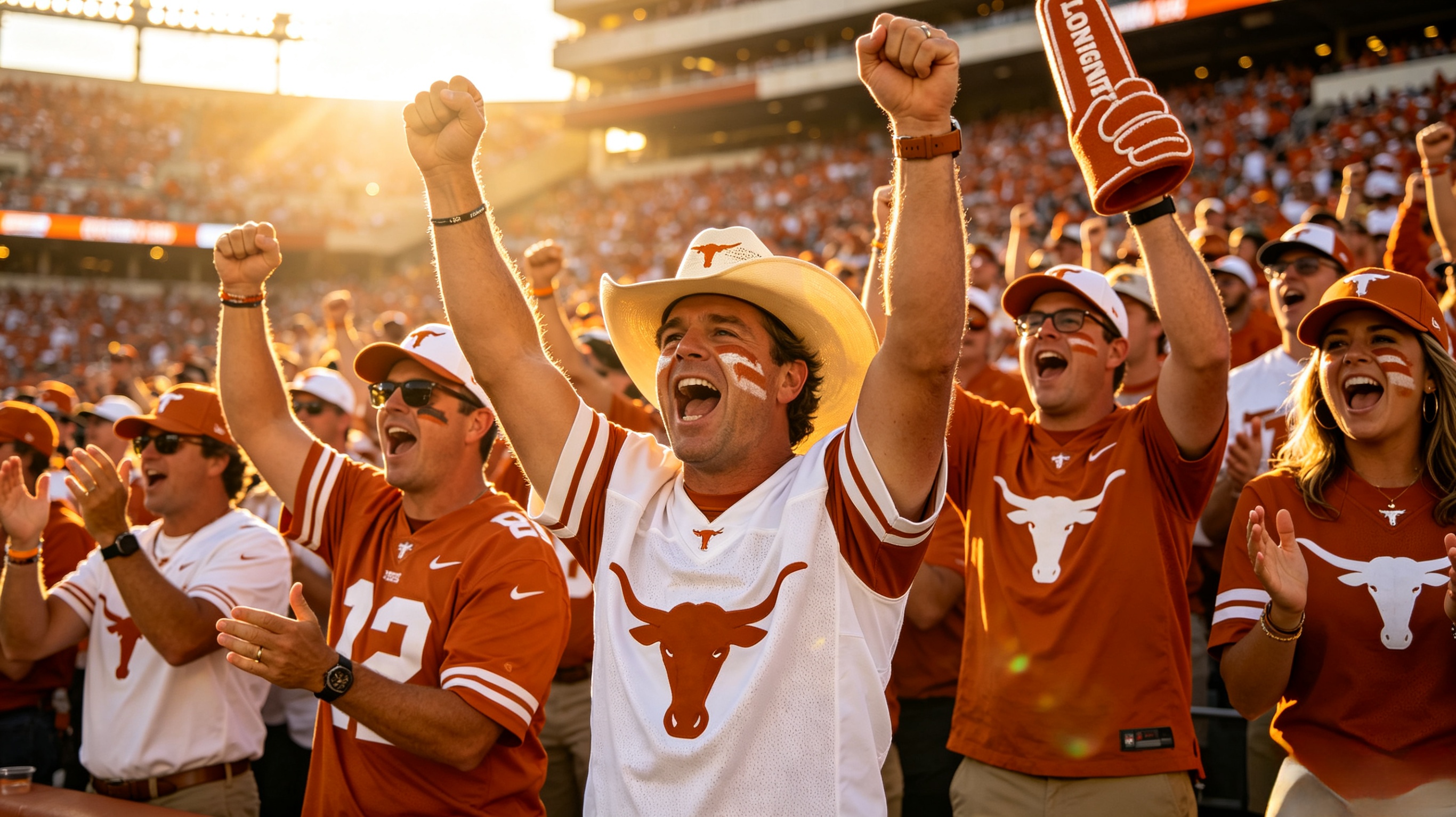 Texas Longhorns Jersey: Hook 'em Horns Style & Fandom Guide 3 Fans in Texas Longhorns apparel