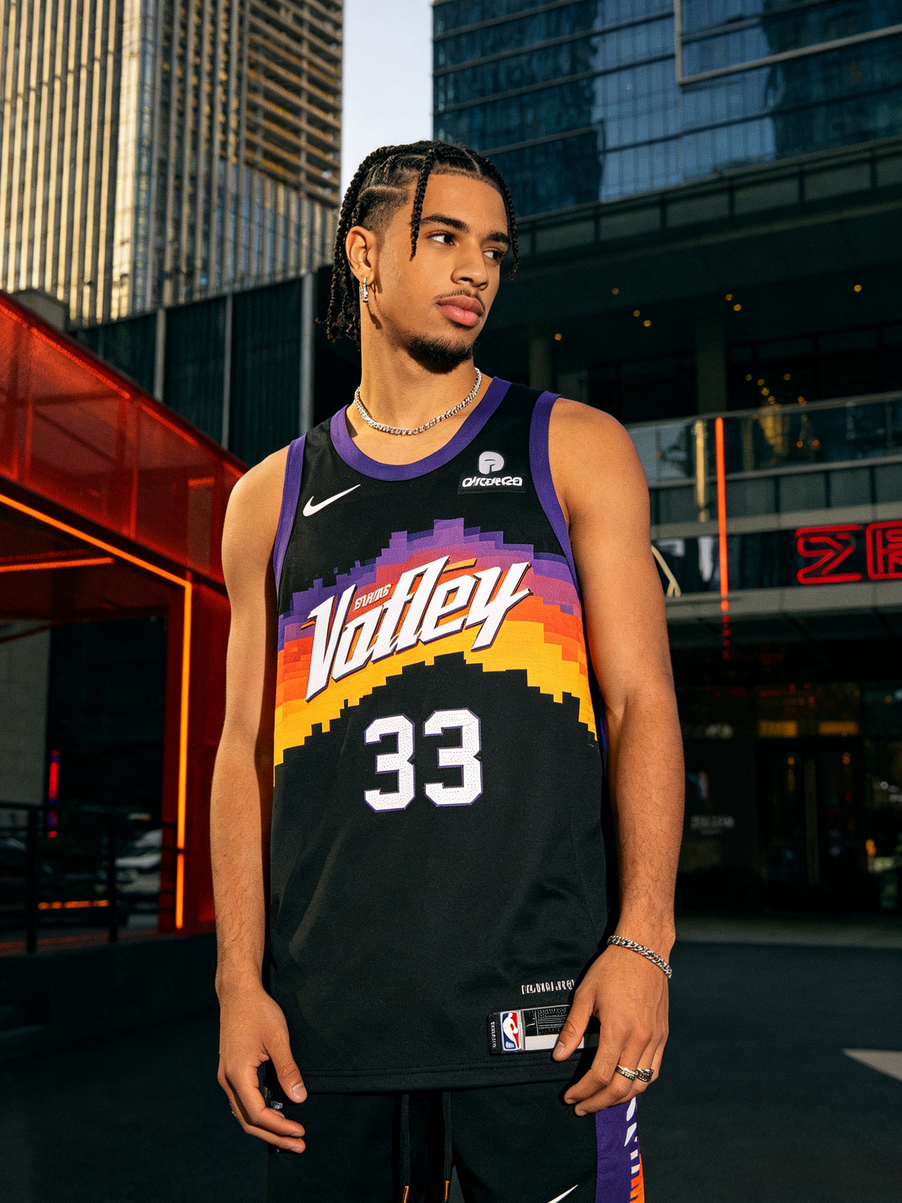 Fan wearing City Edition jersey