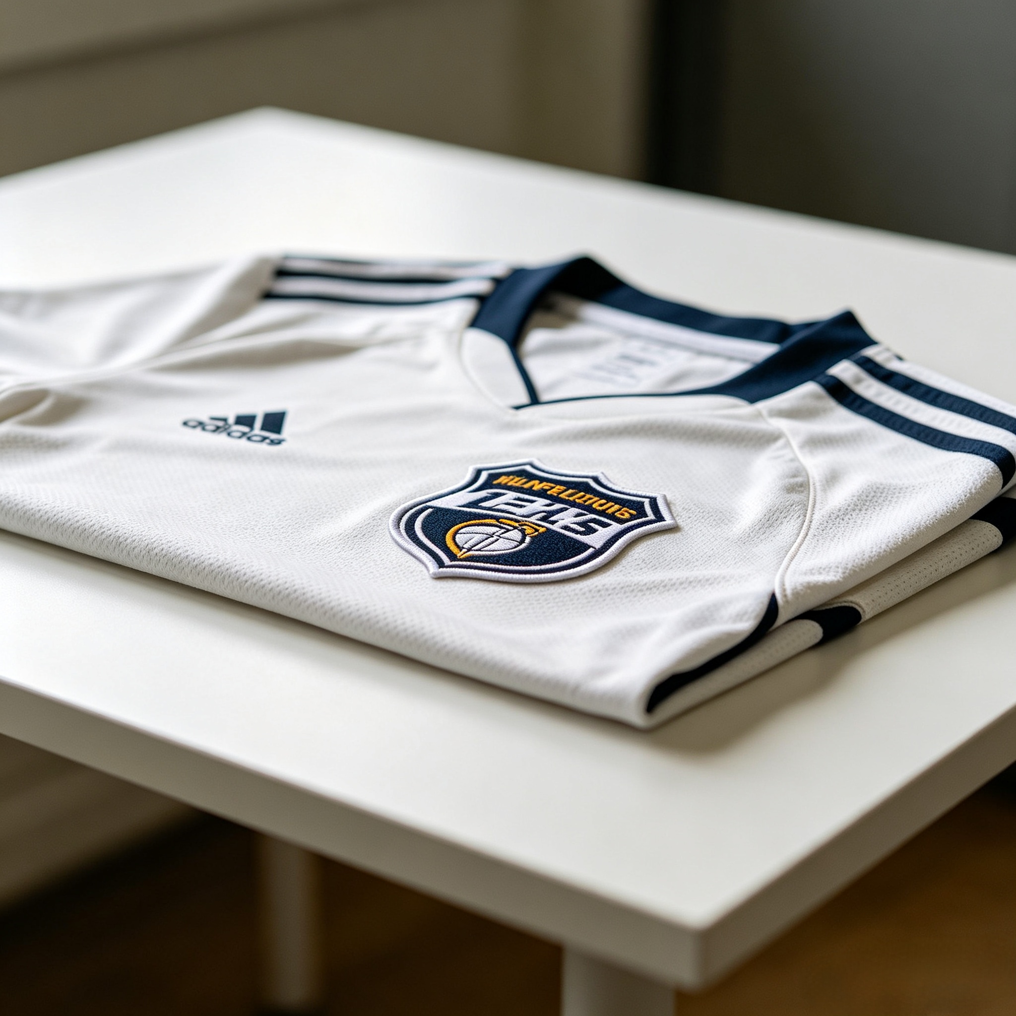 Inspection of sports jersey logo
