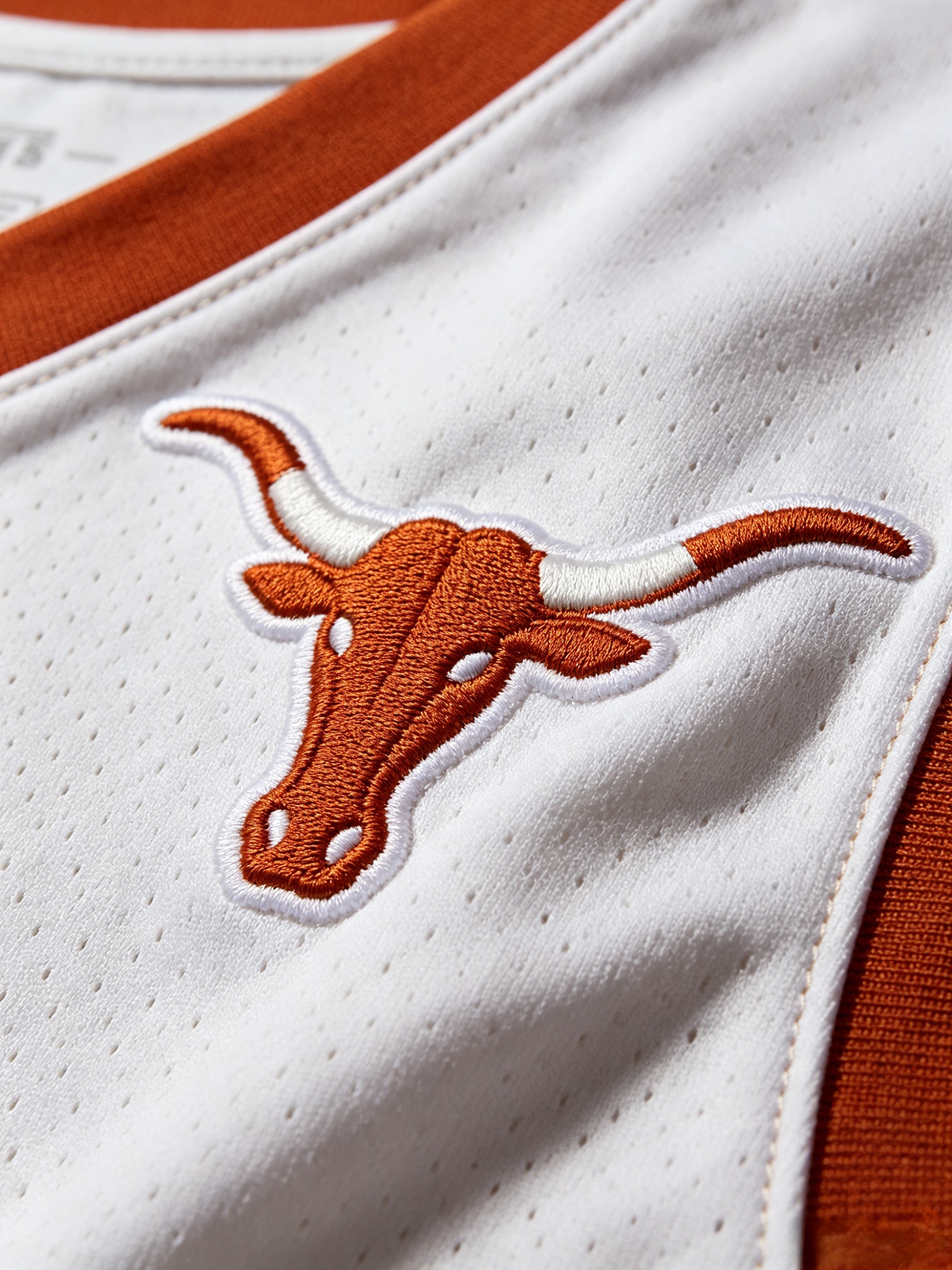 Texas Longhorns Jersey: Hook 'em Horns Style & Fandom Guide 4 Detailed embroidery on Longhorns jersey