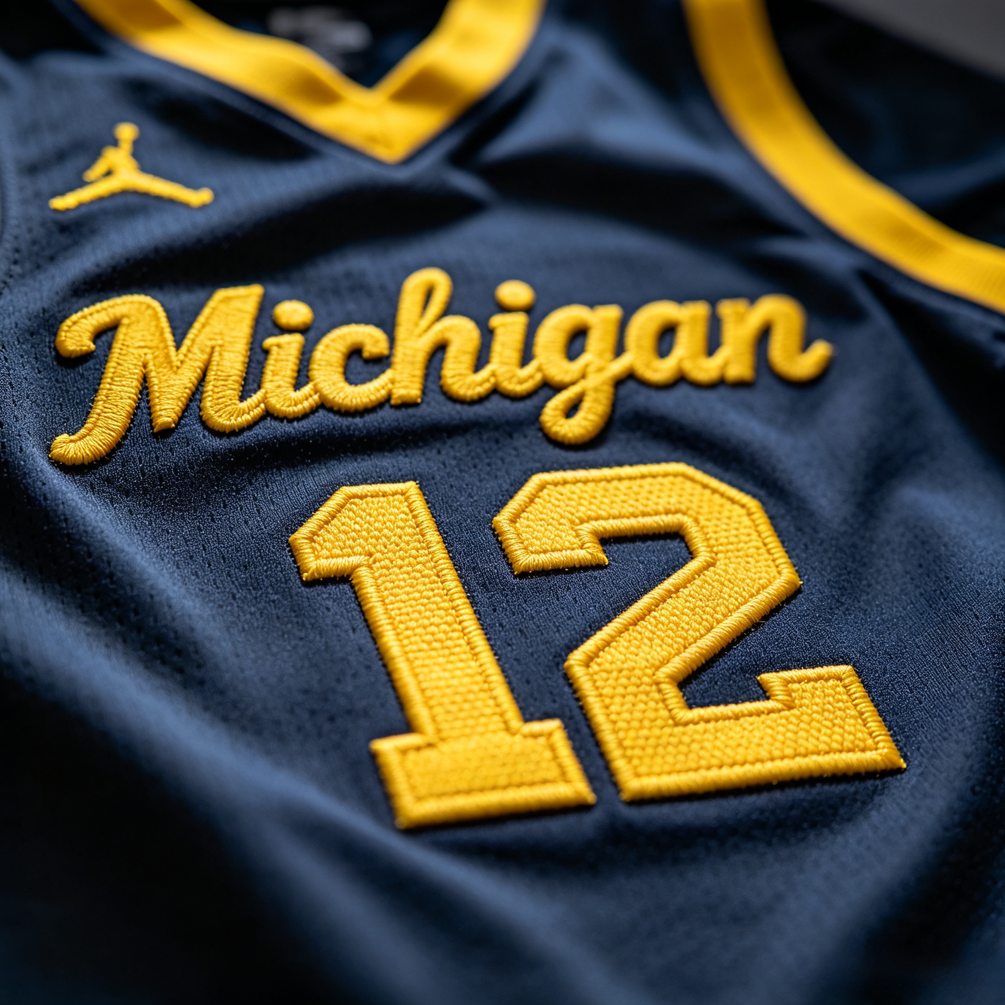 Michigan Wolverines Jersey: The Ultimate Guide to Maize and Blue Pride 3 Detailed embroidery on Michigan jersey