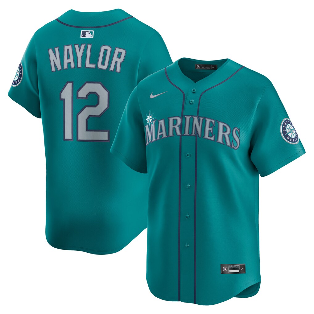 Men's Seattle Mariners Josh Naylor Nike Teal Alternate Limited Jersey