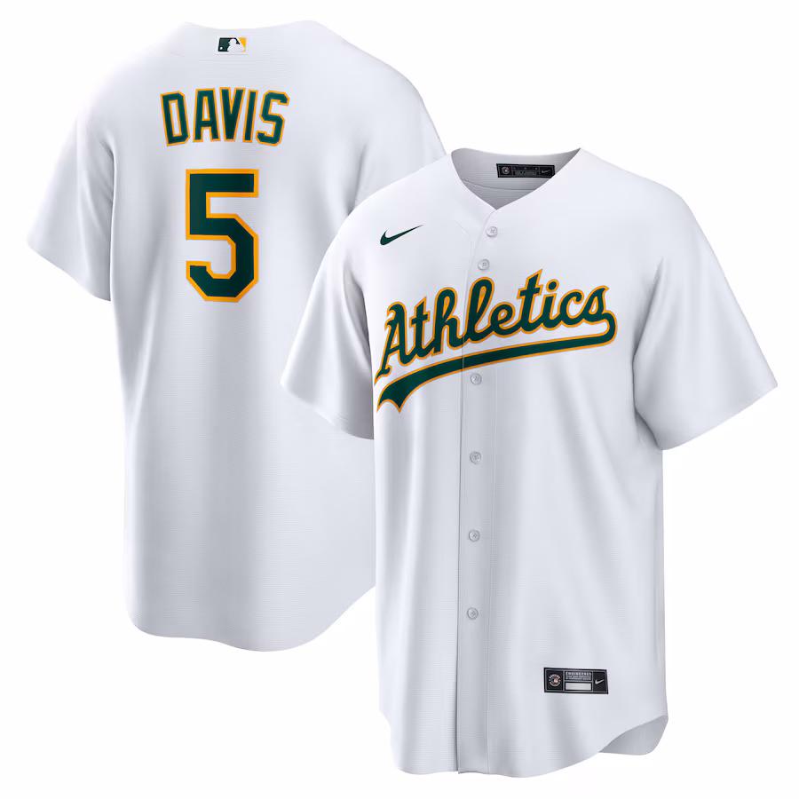 Men's Athletics JD Davis Nike White Home Replica Jersey