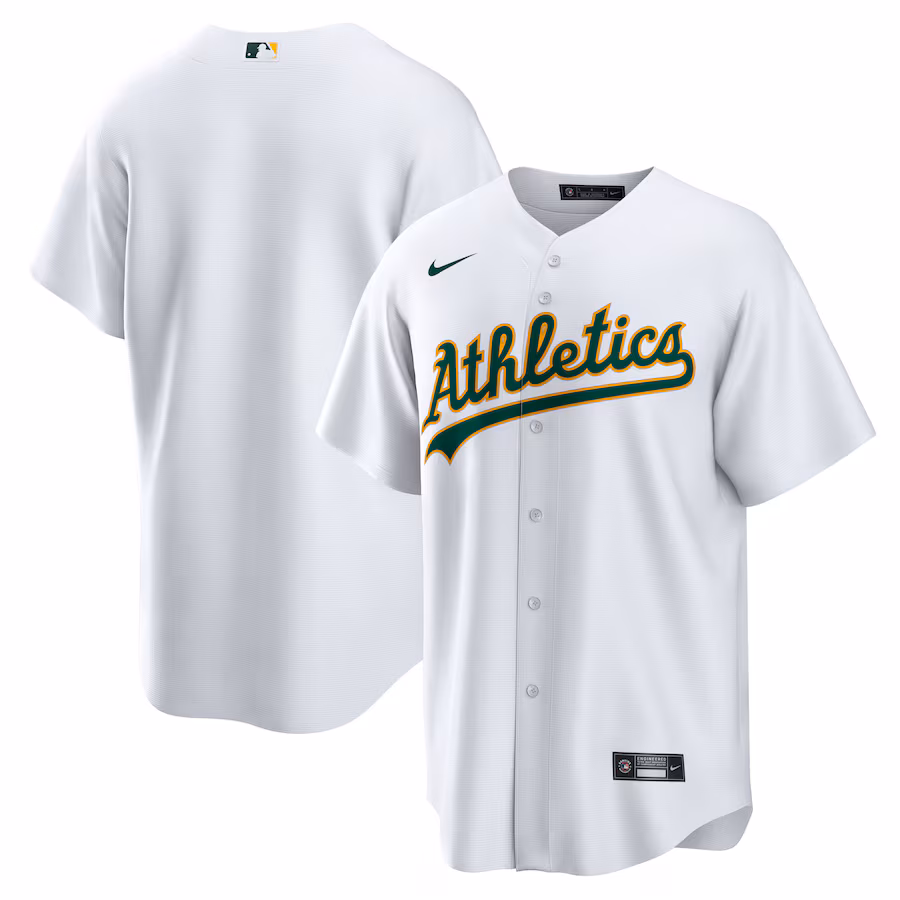 Men's Athletics Nike White Home Blank Replica Jersey