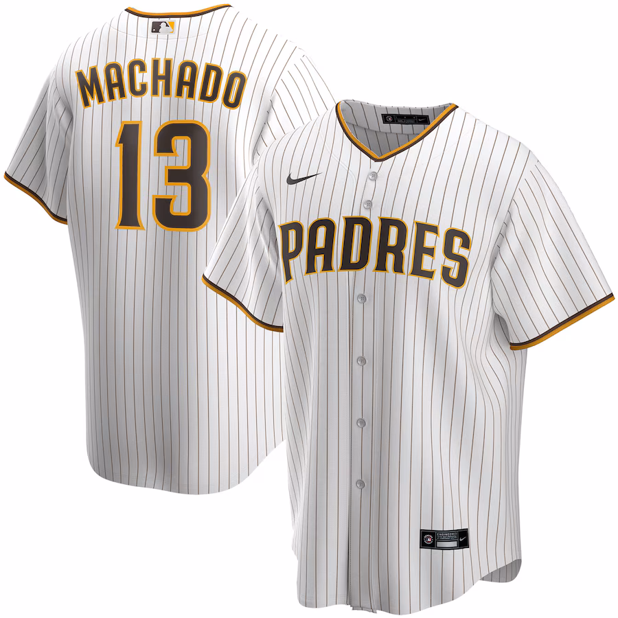 Men's San Diego Padres Manny Machado Nike White Home Replica Player Jersey