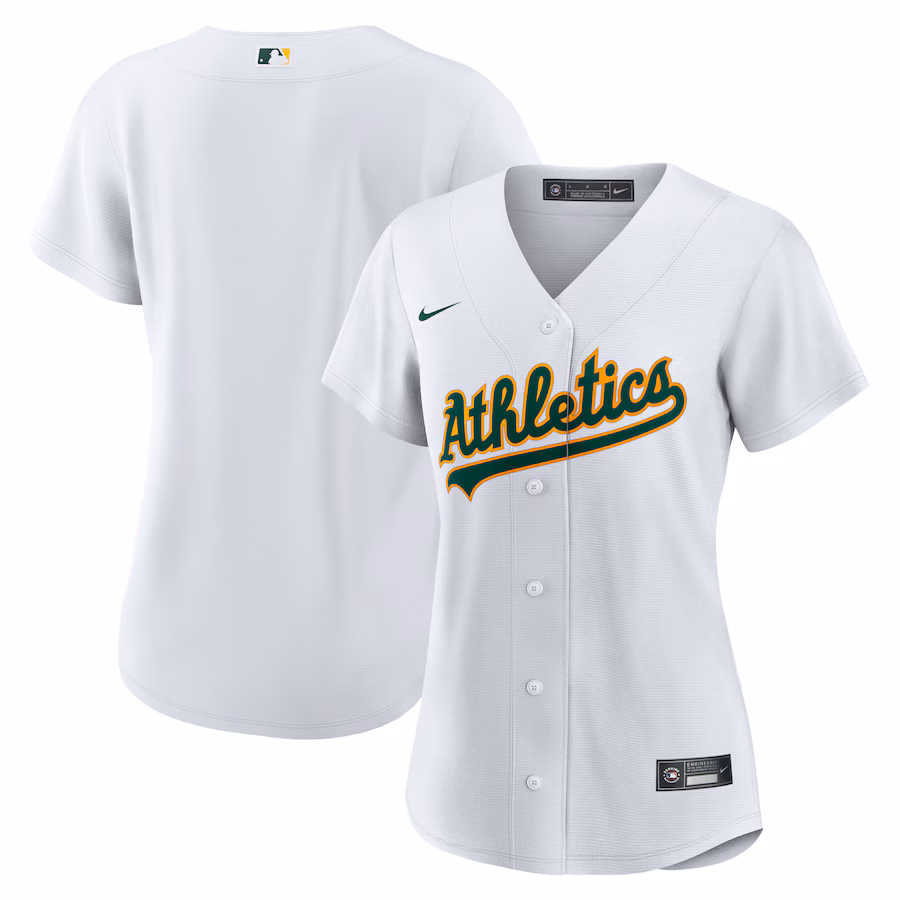 Women's Athletics Nike White Home Blank Replica Jersey