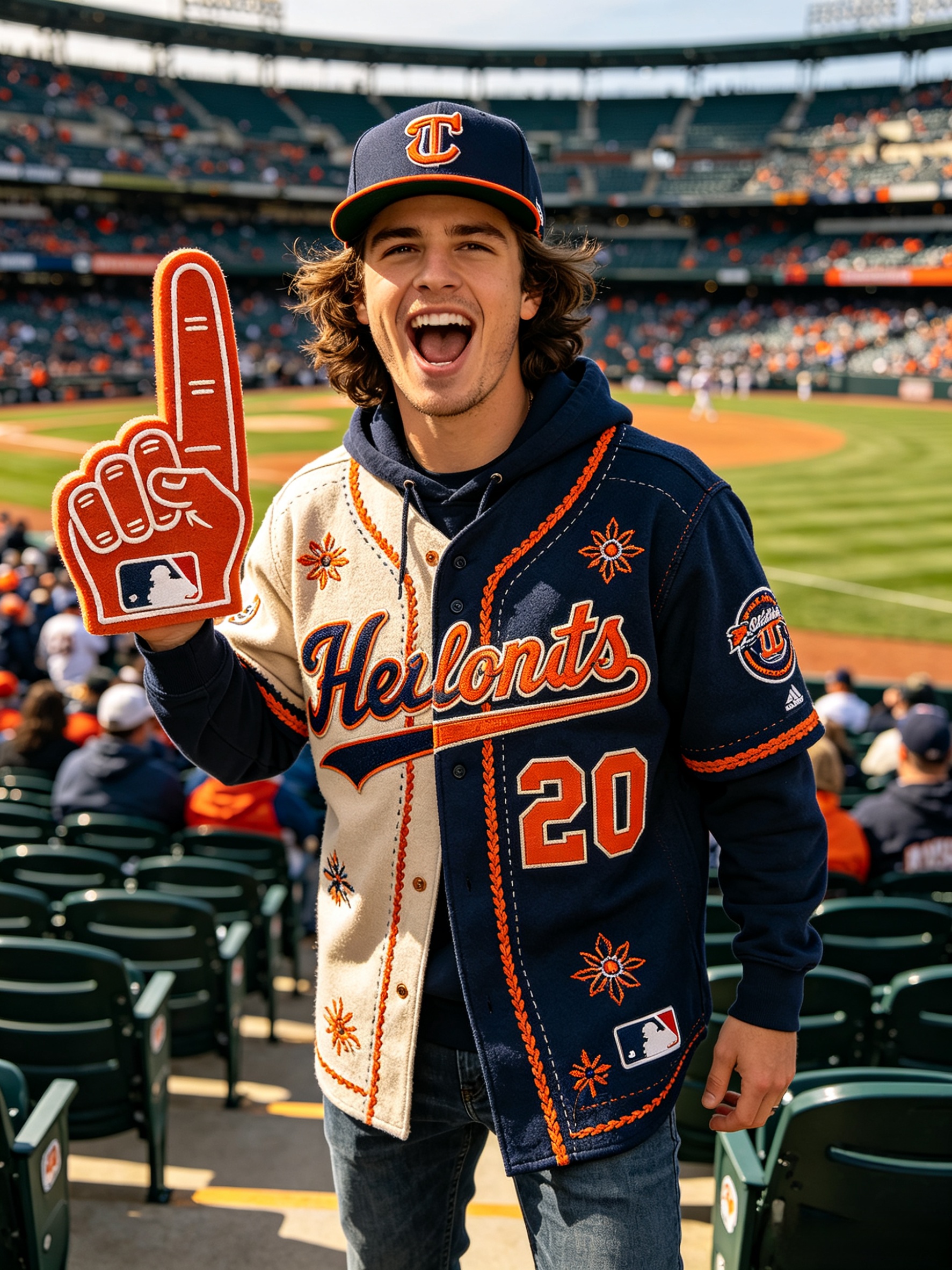 Custom MLB Jerseys: Design Your Legacy with Personalized Baseball Apparel 5 Fan wearing custom MLB jersey