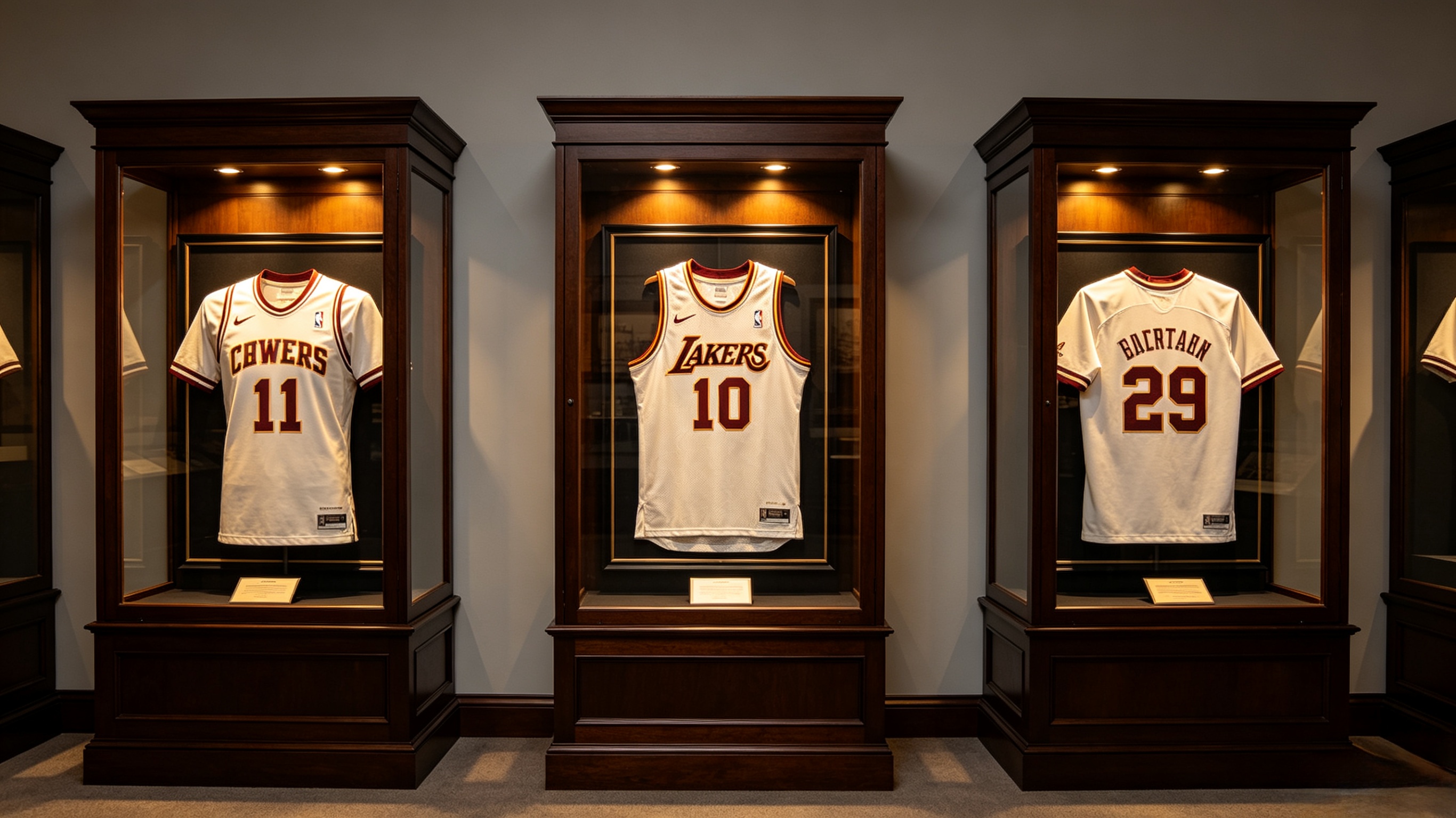 Jersey Collection: Top 10 Investment Pieces for 2026 Collectors 5 Legendary sports apparel display