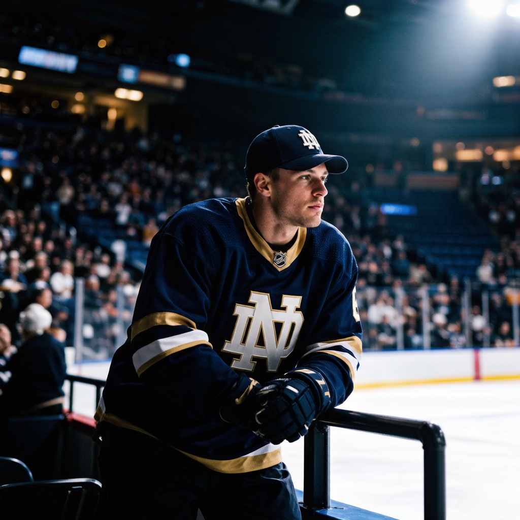 Notre Dame Hockey Jerseys: The Ultimate Special Edition Guide 4 Fan wearing Notre Dame hockey gear