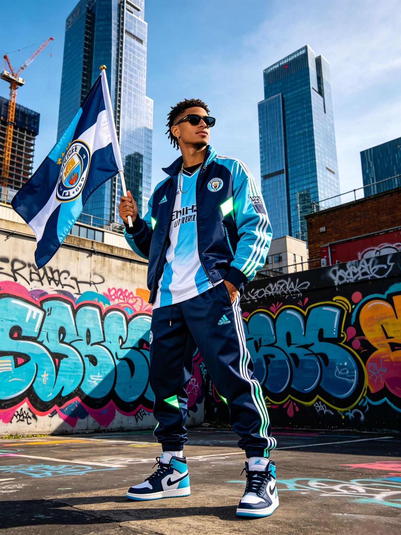 Streetwear sports fan aesthetic