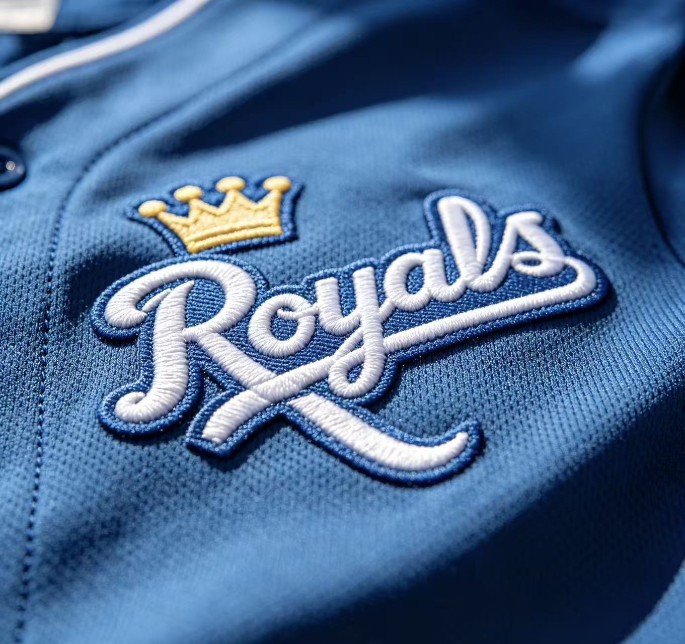 Kansas City Royals Jersey: Royal Blue Style & Fan Guide 3 Stitched details on Royals jersey